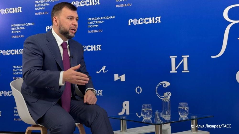 Главные заявления Дениса Пушилина в интервью ТАСС: