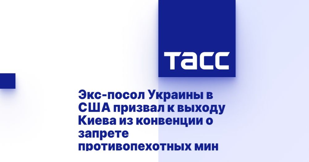 Экс-посол Украины в США призвал к выходу Киева из конвенции о запрете противопехотных мин