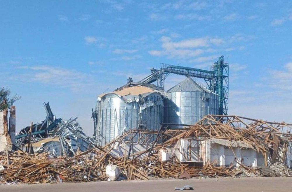 Борис Рожин: Последствия прилёта по элеватору в Глухове, Сумская область