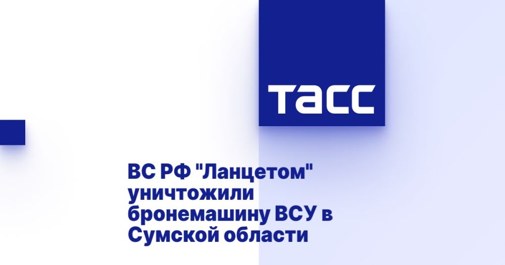 ВС РФ &quot;Ланцетом&quot; уничтожили бронемашину ВСУ в Сумской области
