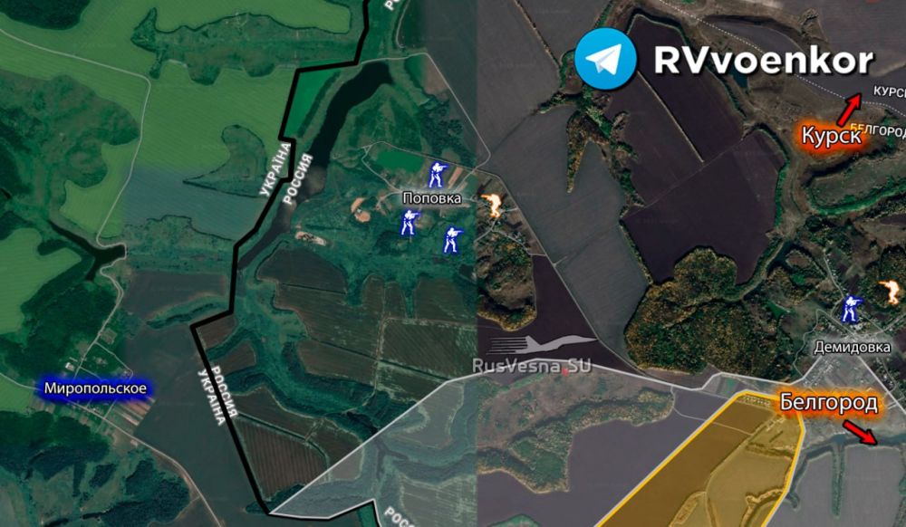 Спецназ ВСУ вошел в белгородскую Поповку и штурмует опорник: пограничники вызвали огонь на себя