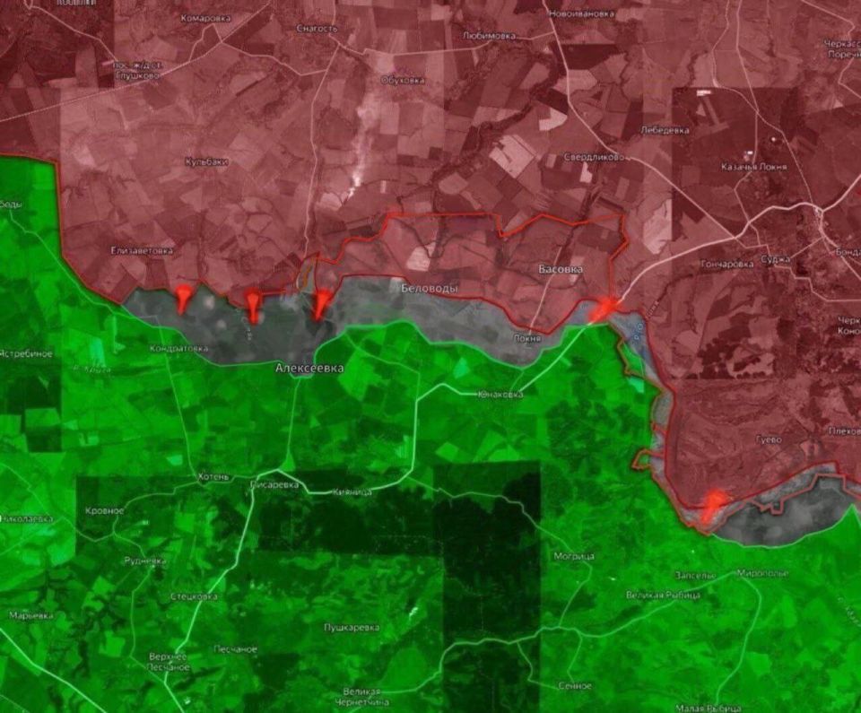 «На Курском направлении ВСУ не оставляют попыток прорваться на территорию РФ на участке Рыжевка – Тёткино, равно как и в районе Искрисковщины и Павловки – Новый Путь, но безуспешно
