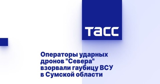Операторы ударных дронов &quot;Севера&quot; взорвали гаубицу ВСУ в Сумской области