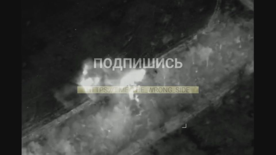 Удары разведывательно-ударного БПЛА «Форпост-РУ» по пвд 116-й ОМБр ВСУ и технике в районе села Ободы Сумской области