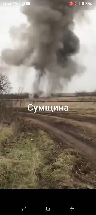 Чингис Дамбиев: Прилет трех русских авиабомб ФАБ-250 с УМПК по лесополке с боевиками украинских формирований в Сумской области