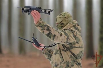 Расчеты БПЛА Росгвардии подавили наблюдательный пост и уничтожили технику ВСУ в Сумской области (видео)