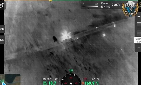 Наши операторы БПЛА уничтожили транспорт противника в Сумской области и затем методично добили живую силу