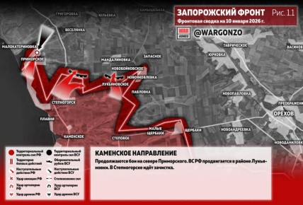 WarGonzo: Фронтовая сводка на утро 10.01.26