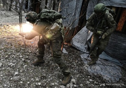 Экипаж БМП "Севера" уничтожил опорный пункт ВСУ в Сумской области