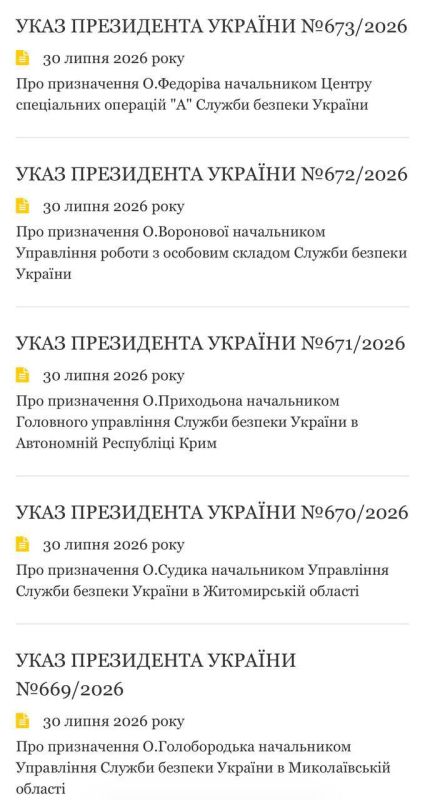Зеленский провел кадровые изменения в СБУ