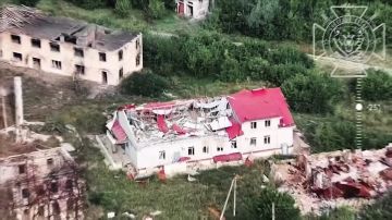 На кадрах Северного Ветра уничтожение ПУ БпЛА ВСУ в Великой Писаревке Сумской области
